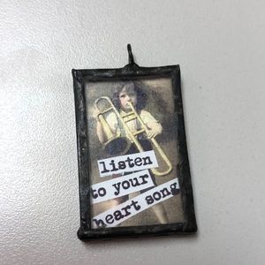 Listen to your heart song pendant